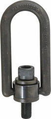 American Drill Bushing - 2,200 kgs. Load Capacity, 88.9 mm Wide x 174.6 mm High x 98.4 mm Opening, Extra Duty Center Pull Hoist Ring - Exact Industrial Supply