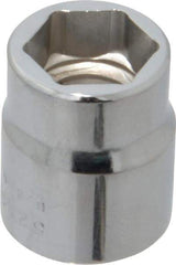 Proto - 7/16", 3/8" Drive, Standard Hand Socket - 6 Points, 7/8" OAL, Chrome Finish - All Tool & Supply