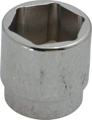 Proto - 3/4", 3/8" Drive, Standard Hand Socket - 6 Points, 15/16" OAL, Chrome Finish - All Tool & Supply