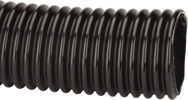 Kuriyama of America - 4" ID x 4.76" OD, 35 Max psi, Full In. Hg, Dry Material Handling & Transfer Hose - Polyurethane, 6" Bend Radius, 100' Coil Length, Black - All Tool & Supply