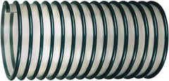 Kuriyama of America - 8" ID, 5 Hg Vac Rating, 4 psi, Polyurethane Vacuum & Duct Hose - 50' Long, Green, 8" Bend Radius, -40 to 150°F - All Tool & Supply