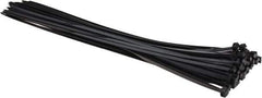 Thomas & Betts - 24" Long Black Nylon Standard Cable Tie - 175 Lb Tensile Strength, 2.15mm Thick, 7.2" Max Bundle Diam - All Tool & Supply