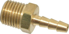 Cerro - 1/4 NPTF Thread Hose Barb x Male NPT Connector - 3/16" ID Hose, Brass - All Tool & Supply