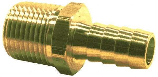 Cerro - 1/8 NPTF Thread Hose Barb x Male NPT Connector - 5/16" ID Hose, Brass - All Tool & Supply