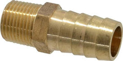 Cerro - 3/8 NPTF Thread Hose Barb x Male NPT Connector - 5/8" ID Hose, Brass - All Tool & Supply