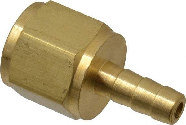 Dixon Valve & Coupling - 1/8 NPTF Thread Hose Barb x Female NPT Connector - 1/8" ID Hose, Brass - All Tool & Supply