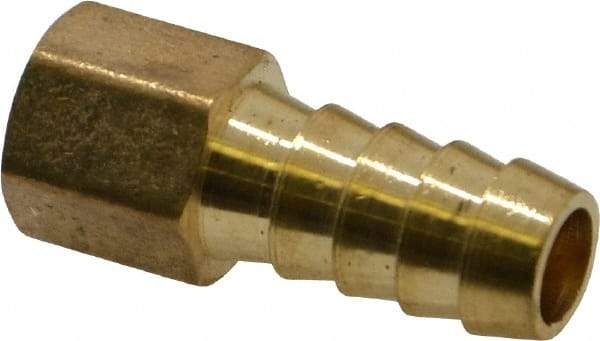 Cerro - 1/8 NPTF Thread Hose Barb x Female NPT Connector - 3/8" ID Hose, Brass - All Tool & Supply