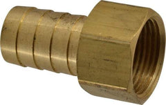 Dixon Valve & Coupling - 3/4 NPSM Thread Hose Barb Gasket Seat x Female NPSM Swivel Connector - 3/4" ID Hose, Brass - All Tool & Supply