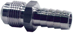 Dixon Valve & Coupling - 7/16 UNF Thread Hose Barb x Male 45° SAE Connector - 3/16" ID Hose, Brass - All Tool & Supply