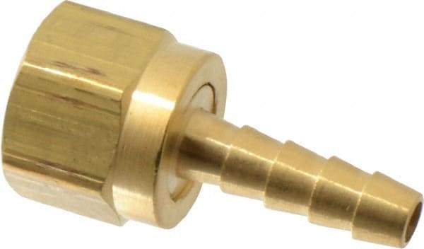 Cerro - 5/8 UNF Thread Hose Barb x Female 45° SAE Swivel Connector - 1/4" ID Hose x 3/8" OD Hose, Brass - All Tool & Supply