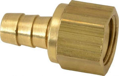 Cerro - 5/8 UNF Thread Hose Barb x Female 45° SAE Swivel Connector - 3/8" ID Hose x 3/8" OD Hose, Brass - All Tool & Supply