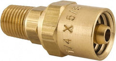 Dixon Valve & Coupling - 1/4 NPTF, Reusable Hose Male Fitting - 1/4" Hose ID x 5/8" Hose OD - All Tool & Supply