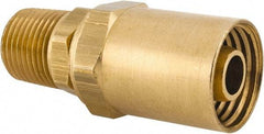 Dixon Valve & Coupling - 1/2 NPTF, Reusable Hose Male Fitting - 1/2" Hose ID x 15/16" Hose OD - All Tool & Supply