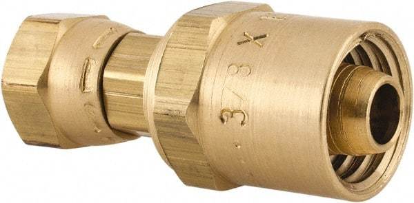 Dixon Valve & Coupling - 1/4 NPSM, Reusable Hose Female Swivel Fitting - 3/8" Hose ID x 11/16" Hose OD - All Tool & Supply