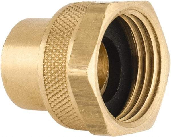 Dixon Valve & Coupling - 3/8 NPTF & 3/4 NH Garden Hose Fitting - Brass, Female Hose to Female Pipe Connector - All Tool & Supply