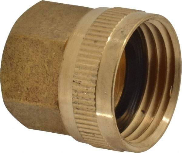 Cerro - 1/2 FPT & 3/4 FGHT Garden Hose Fitting - Brass, Female Hose to Female Pipe Swivel Connector - All Tool & Supply