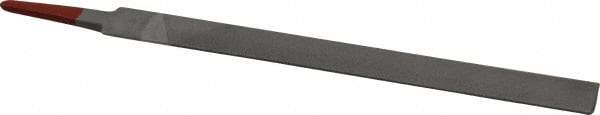 Simonds File - 8" Long, Second Cut, Half Round American-Pattern File - Double Cut, Tang - All Tool & Supply