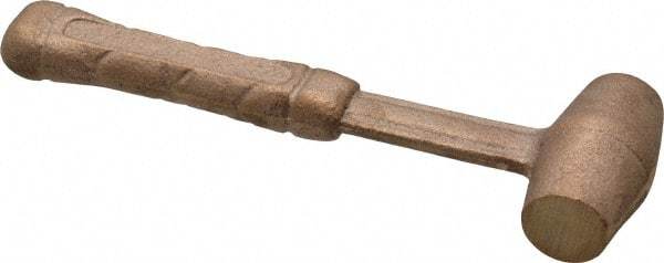 American Hammer - 1/2 Lb Head 3/4" Face Bronze Head Hammer - 6" OAL, Aluminum Handle - All Tool & Supply