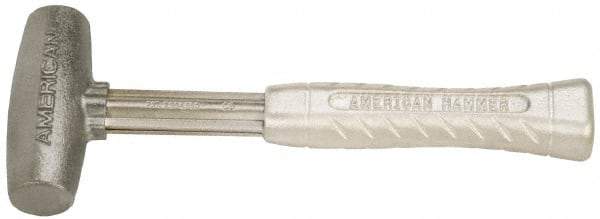 American Hammer - 4 Lb Head 1-3/4" Face Zinc Aluminum Alloy Nonmarring Hammer - 11-1/2" OAL, Aluminum Handle - All Tool & Supply