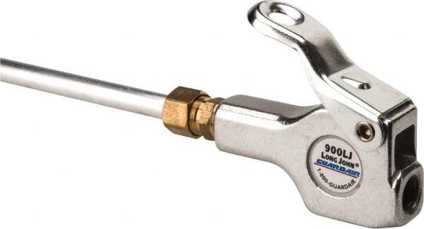 Guardair - 120 Max psi Safety Extension Tube Thumb Lever Blow Gun - 1/4 NPT, 60" Tube Length, Aluminum - All Tool & Supply