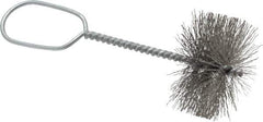 Schaefer Brush - 2-1/4 Inch Actual Brush Diameter, 2 Inch Inside Diameter, Carbon Steel, Plumbing, Hand Fitting and Cleaning Brush - 2-1/8 Refrigeration Outside Diameter, 1 Inch Brush Length, 15/16 Inch Trim Length, 0.01 Wire, Oval Formed Wire Handle - All Tool & Supply