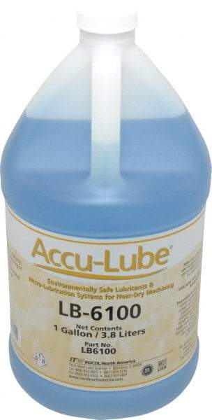 Accu-Lube - Accu-Lube LB-6100, 1 Gal Bottle Cutting & Sawing Fluid - Natural Ingredients, For Cutting, Drilling, Grinding, Milling, Punching, Stamping, Tapping - All Tool & Supply