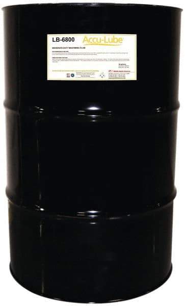 Accu-Lube - Accu-Lube LB-6800, 55 Gal Drum Cutting & Sawing Fluid - Natural Ingredients, For Cutting, Grinding - All Tool & Supply