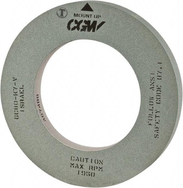 Camel Grinding Wheels - 16" Diam x 5" Hole x 1" Wide Centerless & Cylindrical Grinding Wheel - 80 Grit, Silicon Carbide, Type 1, Vitrified Bond, No Recess - All Tool & Supply