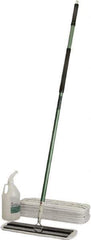 Ability One - 55" Long x 6" Wide Microfiber Dust Flat Mop - Hook & Loop, Green, Looped Head, Launderable - All Tool & Supply