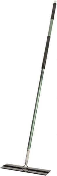 Ability One - 55" Long x 6" Wide Microfiber Dust Flat Mop - Hook & Loop, Green, Looped Head, Launderable - All Tool & Supply