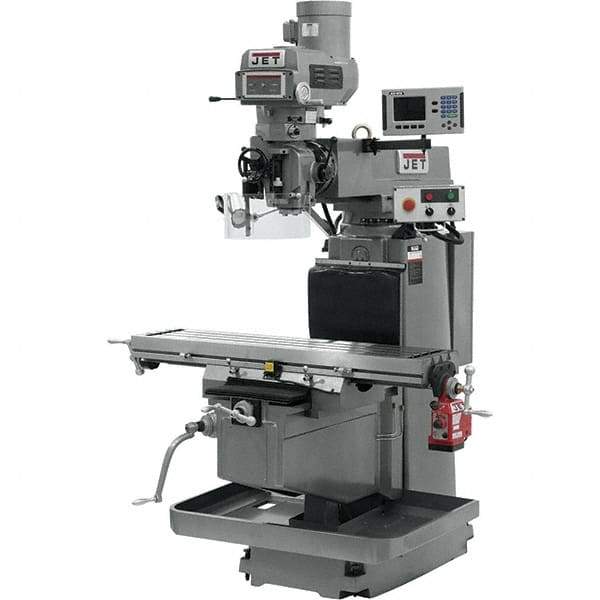Jet - 54" Long x 12" Wide, 3 Phase Acu-Rite 200S CNC Milling Machine - Variable Speed Pulley Control, NT40 Taper, 5 hp - All Tool & Supply