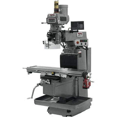 Jet - 54" Long x 12" Wide, 3 Phase Newall DP700 CNC Milling Machine - Variable Speed Pulley Control, NT40 Taper, 5 hp - All Tool & Supply