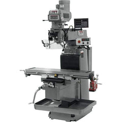 Jet - 54" Long x 12" Wide, 3 Phase Newall DP700 CNC Milling Machine - Variable Speed Pulley Control, NT40 Taper, 5 hp - All Tool & Supply