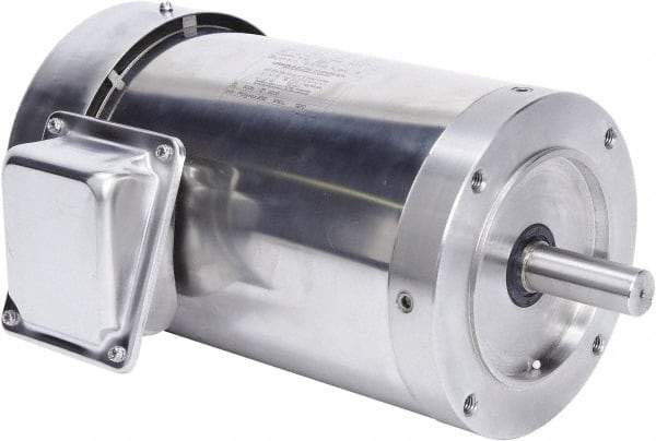 Leeson - 2 Max hp, 1,800 Max RPM, Premium Efficient Electric AC DC Motor - 230/460 V Input, Three Phase, 145TC Frame, C-Face Mount, TEFC Enclosure - All Tool & Supply