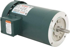 Leeson - 3 Max hp, 3,600 Max RPM, Premium Efficient Electric AC DC Motor - 230/460 V Input, Three Phase, 56C Frame, C-Face Mount, TEFC Enclosure - All Tool & Supply