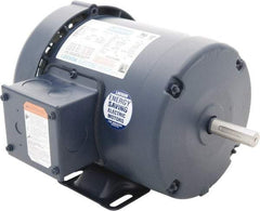 Leeson - 2 Max hp, 3,600 Max RPM, Premium Efficient Electric AC DC Motor - 230/460 V Input, Three Phase, 56 Frame, Rigid Base Mount, TEFC Enclosure - All Tool & Supply