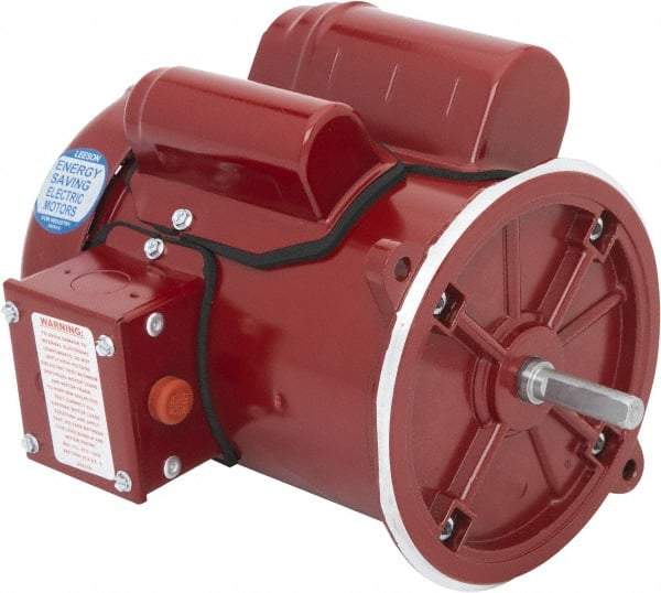 Leeson - 3/4 Max hp, 1,800 Max RPM, Feed-Auger Drive Electric AC DC Motor - 115/208-230 V Input, Single Phase, 48YZ Frame, 1/2" Shaft Diam, Special Mount, TEFC Enclosure - All Tool & Supply