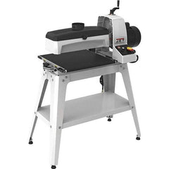 Jet - 5" Diam x 16" Long, Single Phase Floor Drum Sanding Machine - 2-3/8" Sanding Depth, 1/32 to 3" Thick x 32" Wide Workpiece, 0 to 10 SFPM Workpiece Rate - All Tool & Supply