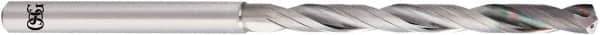 OSG - 1/4", 140° Point, Spiral Flute, Solid Carbide Taper Length Drill Bit - EgiAs Finish, 70mm Flute Length, 125mm OAL - All Tool & Supply