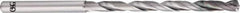 OSG - 3/32", 140° Point, Spiral Flute, Solid Carbide Taper Length Drill Bit - EgiAs Finish, 33mm Flute Length, 75mm OAL, Series 6530 - All Tool & Supply