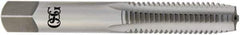 OSG - 1-8 UNC, H6, 4 Flute, Bottoming Chamfer, Bright Finish, High Speed Steel Hand STI Tap - 5-3/4" OAL, 2-9/16" Thread Length, 0.766" Square Size, 2B Class of Fit, Series 126 - Exact Industrial Supply