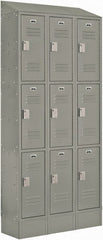 LockUp - 9 Door, 3 Tier, Electronic Access Lockers - All Tool & Supply