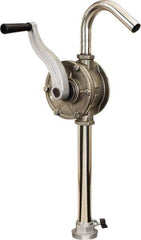 lumax - Water-Based Lubrication 0.09 Gal/Turn Flow Stainless Steel Rotary Hand Pump - For 15 to 55 Gal Container - All Tool & Supply