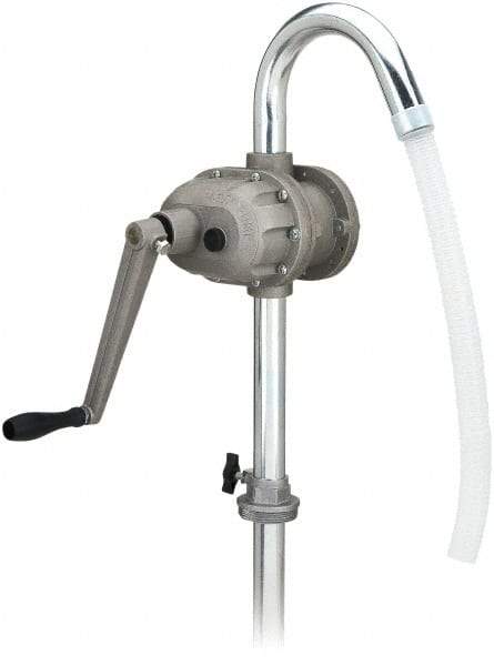 lumax - Oil Lubrication 0.25 Gal/Turn Flow Aluminum & Steel Rotary Hand Pump - For 15 to 55 Gal Container - All Tool & Supply