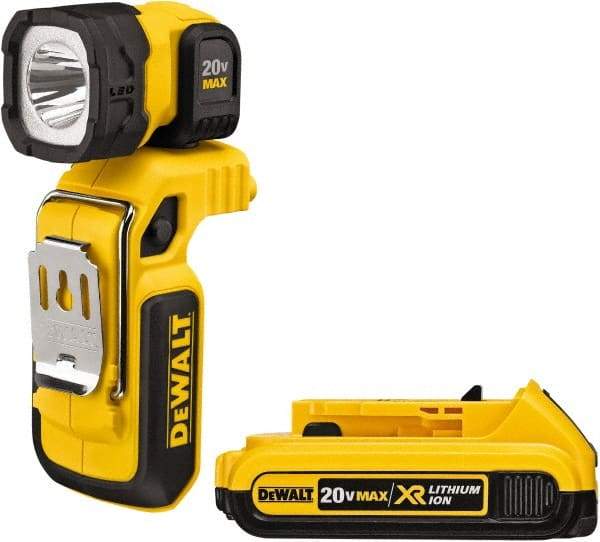 DeWALT - 20 Volts, 500 Lumens, Cordless Work Light - Yellow/Black, 26 hr Run Time - All Tool & Supply