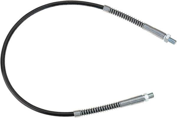 lumax - 30" Long, 10,000 psi Operating Pressure, Thermoplastic Grease Gun Hose - NPT - All Tool & Supply