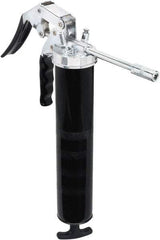 lumax - 7,000 Max psi, Rigid Pistol Grease Gun - 14 oz Capacity, 1/8 Thread Outlet, 25 Strokes per oz, 3-Way Fill - All Tool & Supply