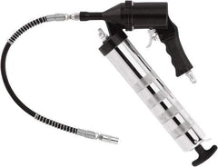 lumax - 6,000 Max psi, Rigid Air-Operated Grease Gun - 14 oz Capacity, 1/8 Thread Outlet, 28 Strokes per oz, 3-Way Fill - All Tool & Supply