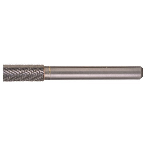 SA-43 Double Cut Solid Carbide Bur-Cylindrical without End Cut - Exact Industrial Supply