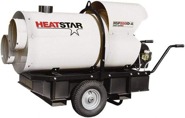 Heatstar - 400,000 BTU Rating, Kerosene/Diesel Indirect Fired Forced Air Heater - 10,000 Sq Ft Max Heating Area, 46 Gal Capacity, Fuel with Diesel, Kerosene, JP-8 & Jet8 - All Tool & Supply